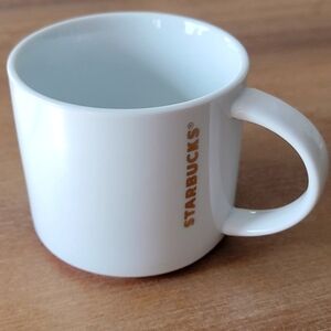 Starbucks 2012 White w/Gold Letters & Red Rim